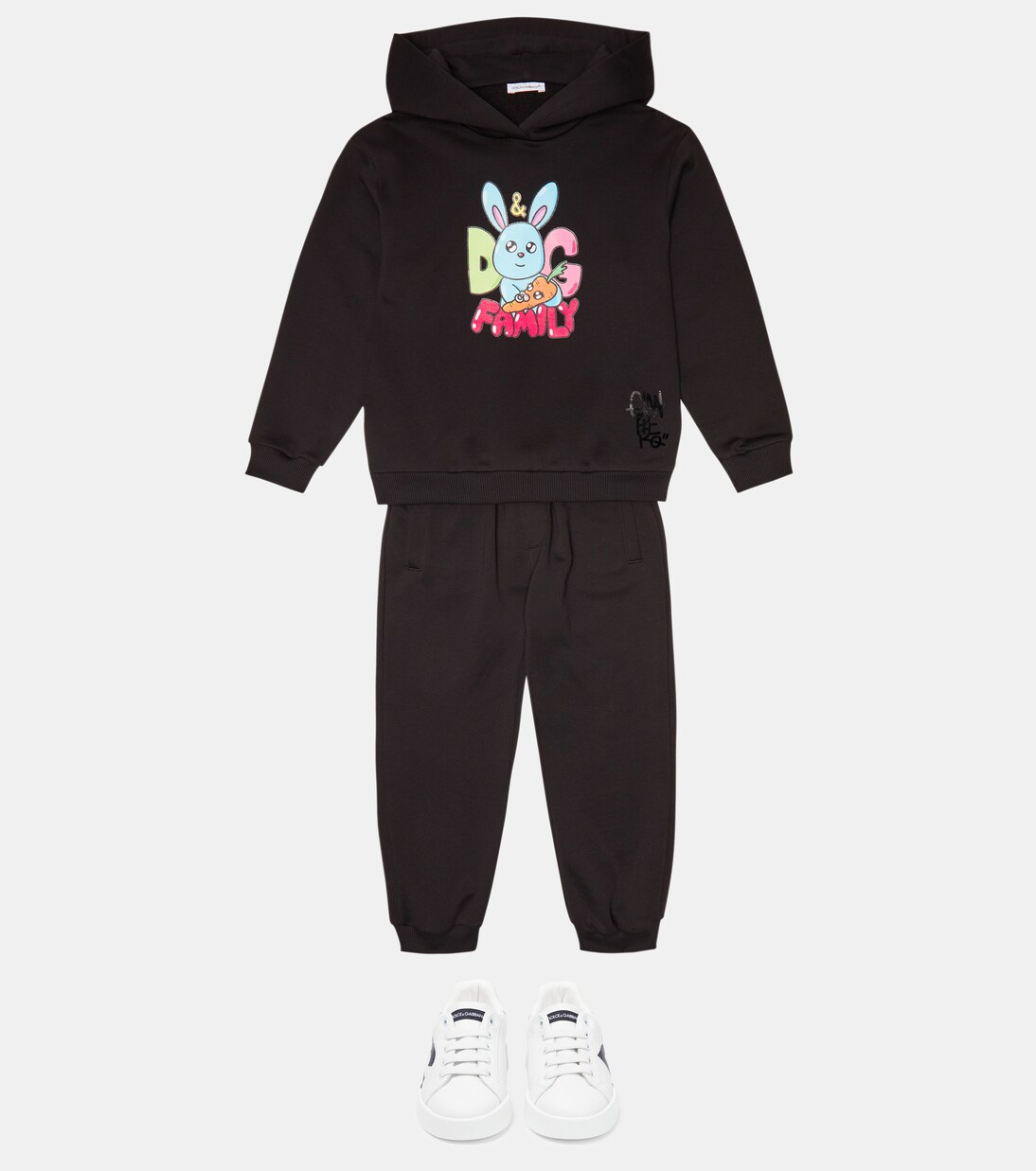 Cartoon cotton hoodie | Dolce&Gabbana Kids