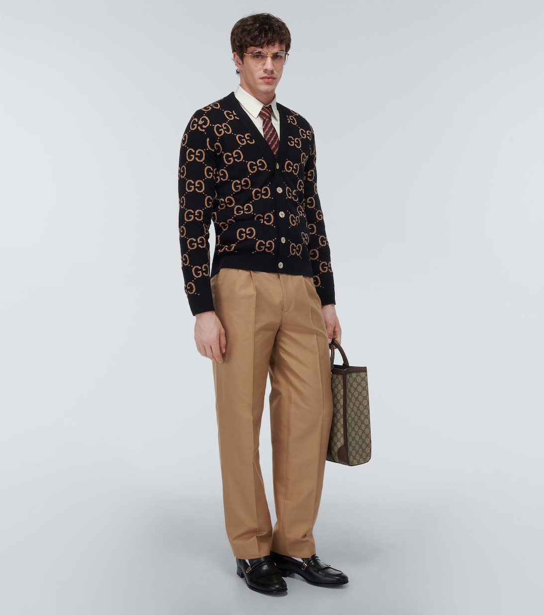 GG jacquard wool cardigan | Gucci