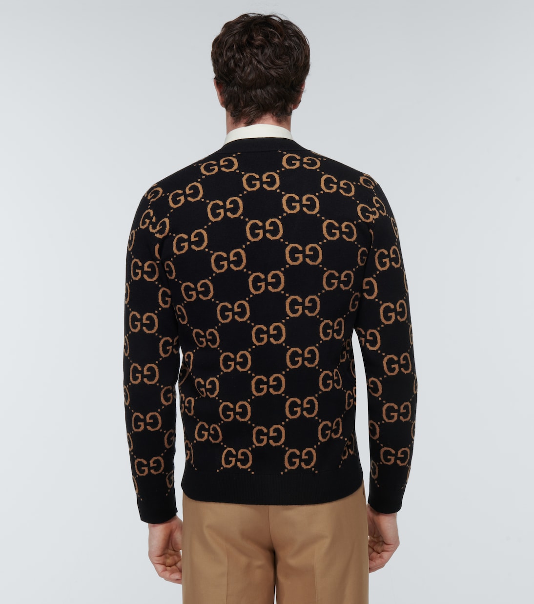 GG jacquard wool cardigan | Gucci