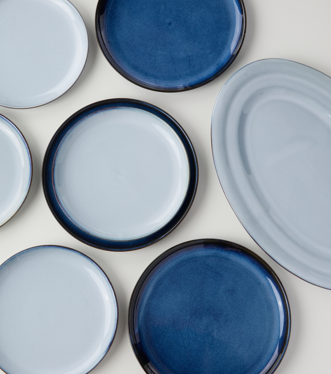 Set de 8 assiettes et 1 assiette de présentation Pure | Serax