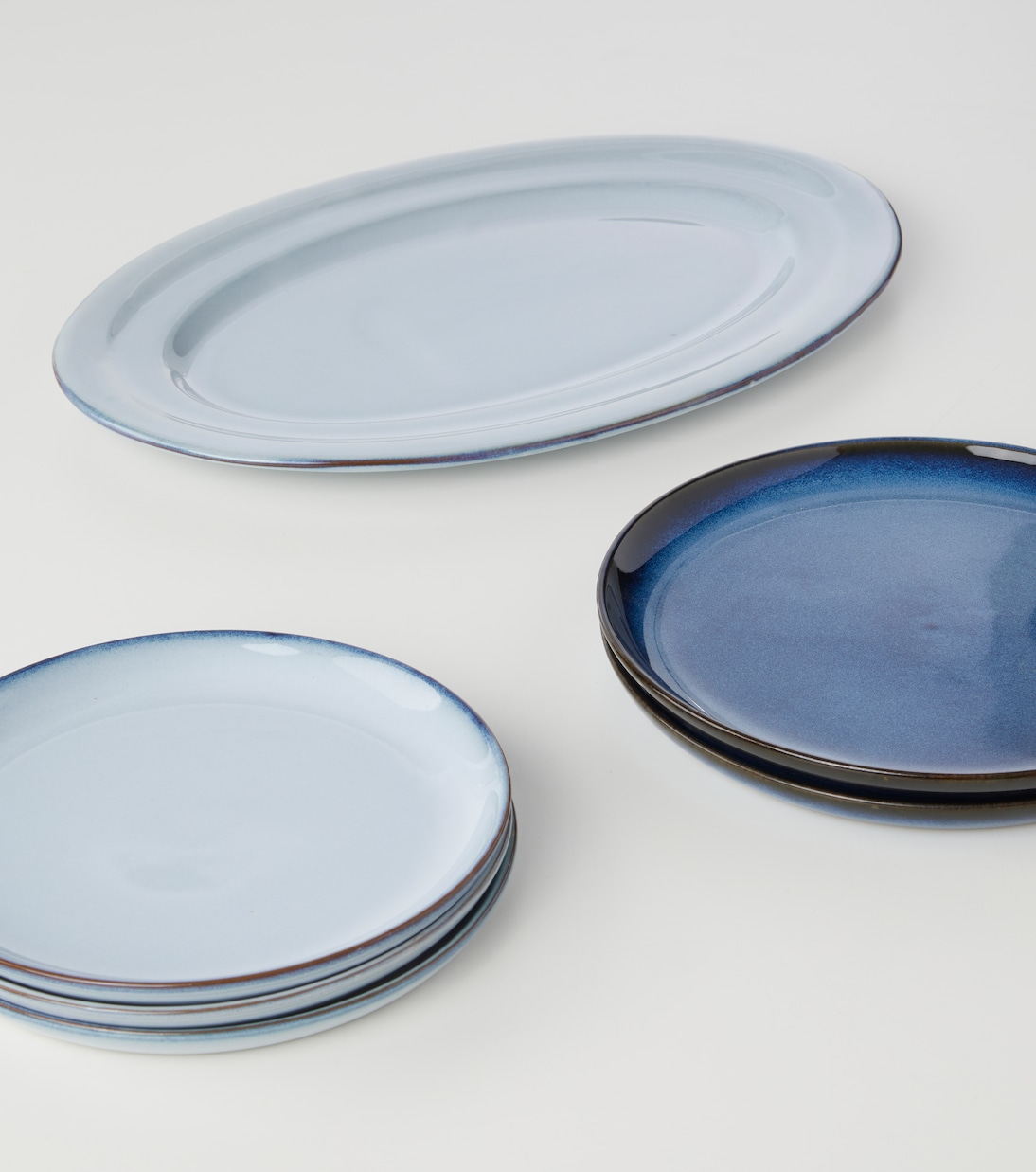 Set de 8 assiettes et 1 assiette de présentation Pure | Serax