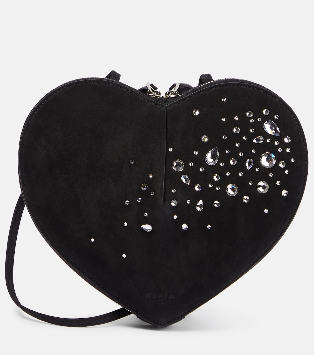 Sac Le Cœur en daim à ornements | Alaïa