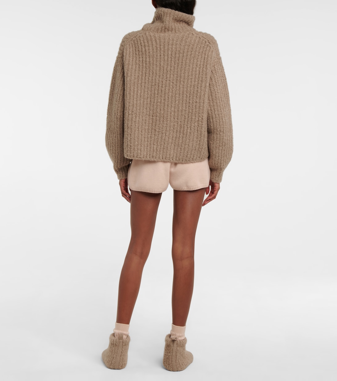 Ribbed-knit cashmere turtleneck sweater | Loro Piana