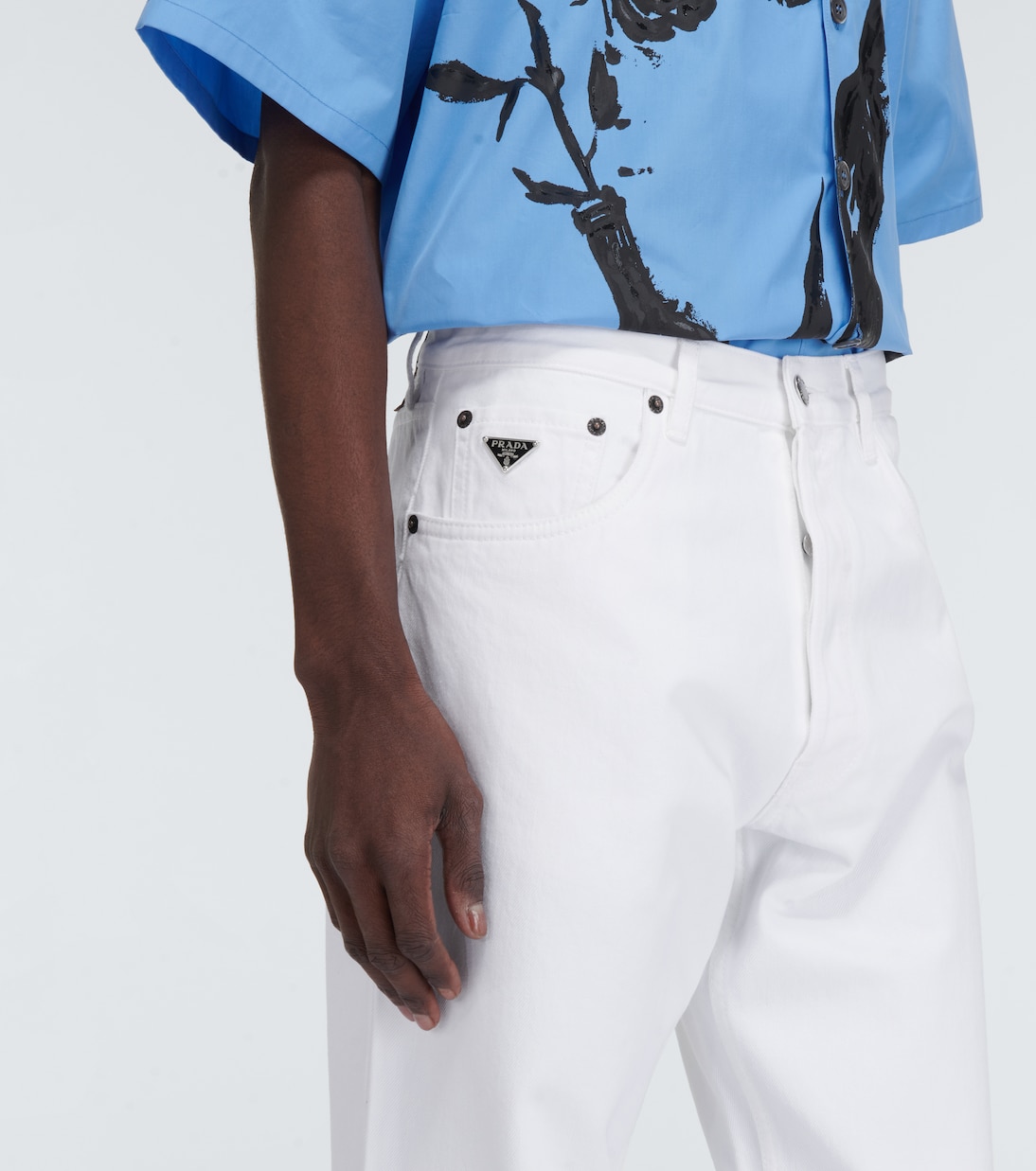 Mid-rise straight jeans | Prada