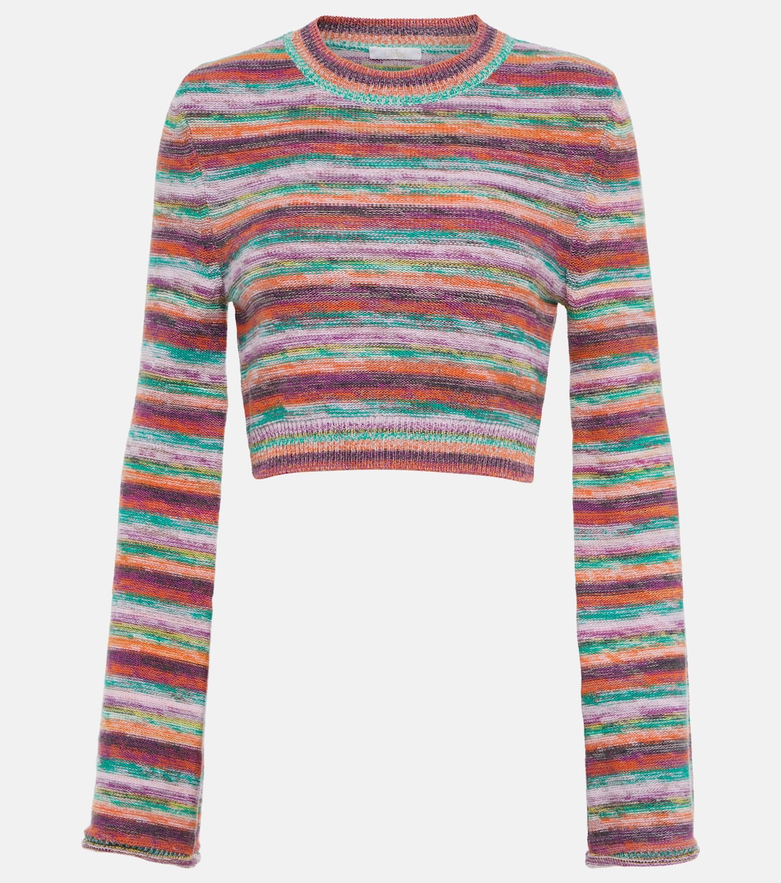 Striped wool and cashmere top | Chloé