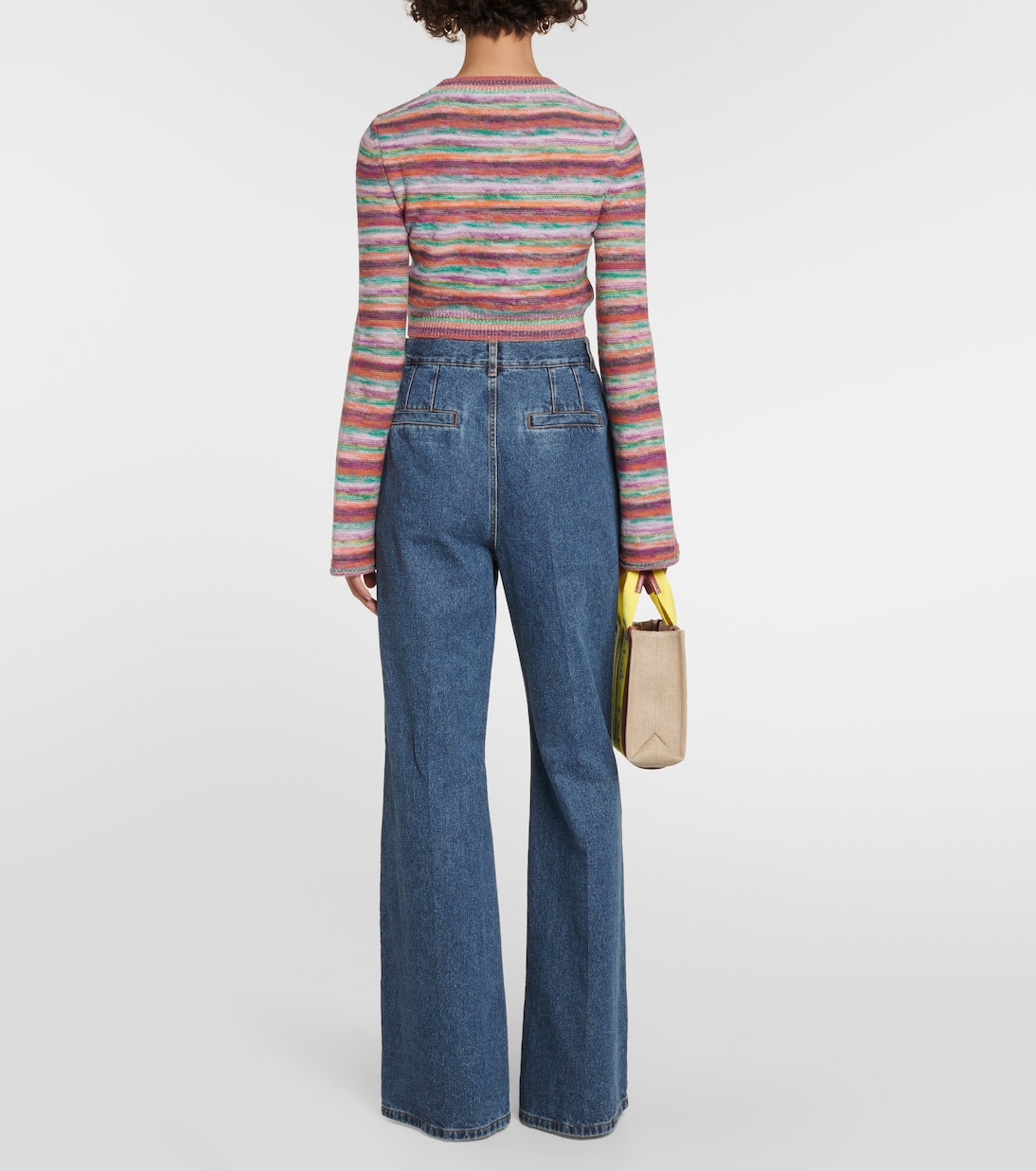 Striped wool and cashmere top | Chloé