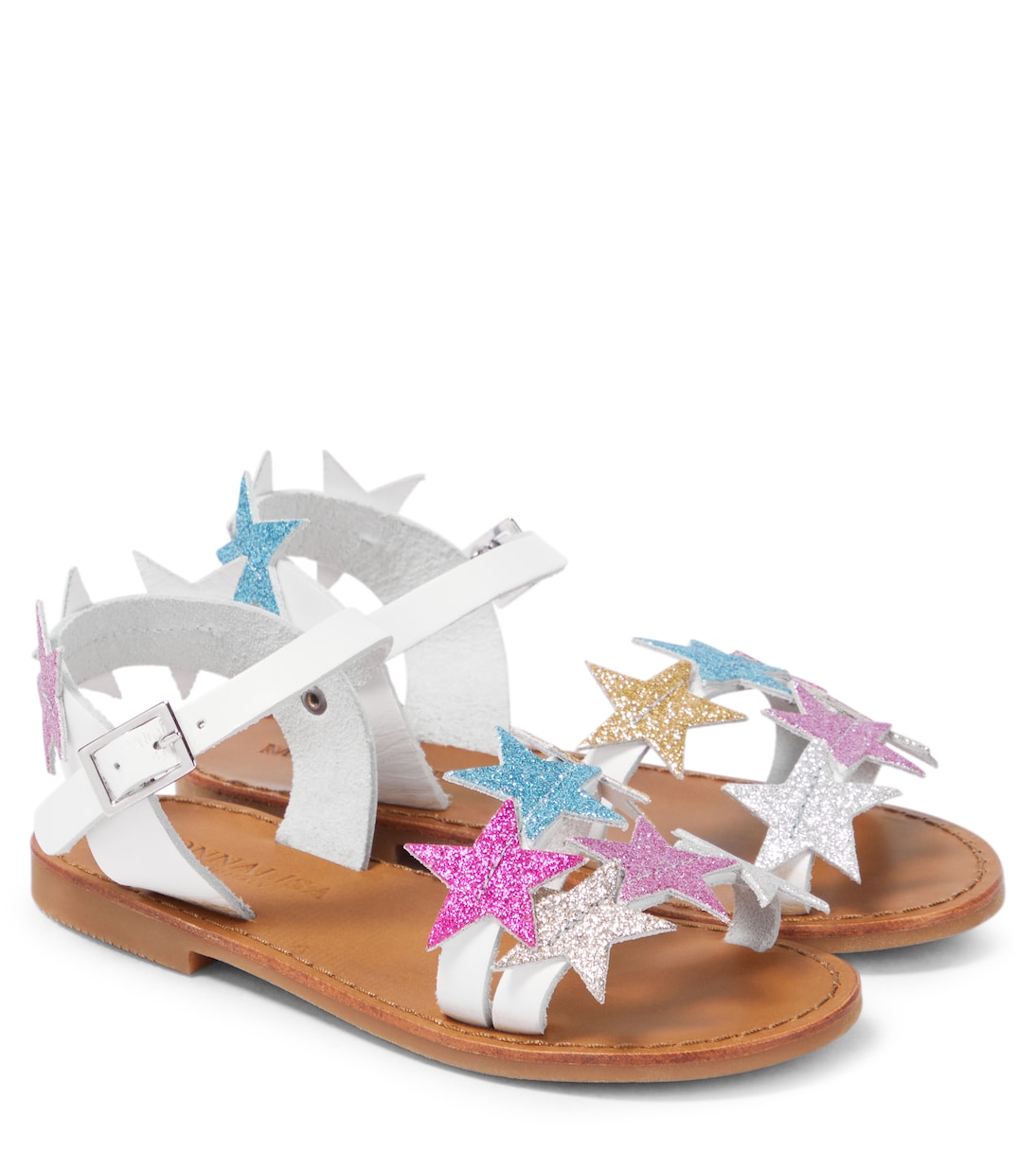Sandalen aus Leder | Monnalisa