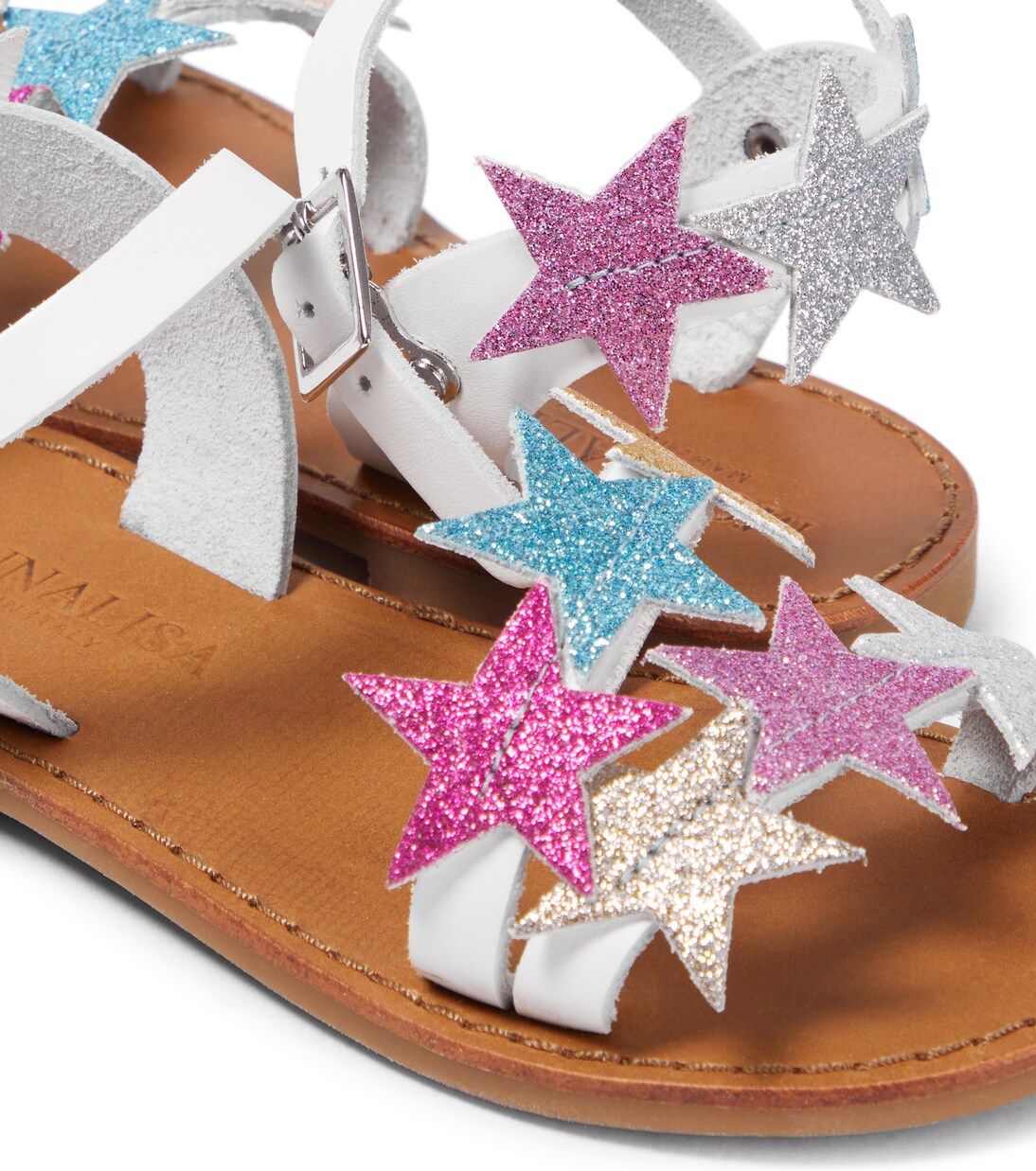 Sandalen aus Leder | Monnalisa