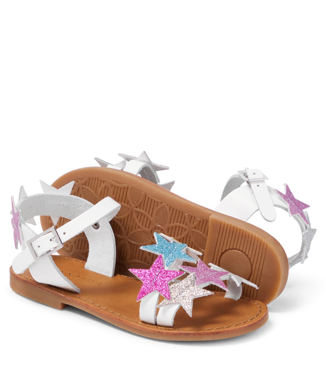 Sandalen aus Leder | Monnalisa