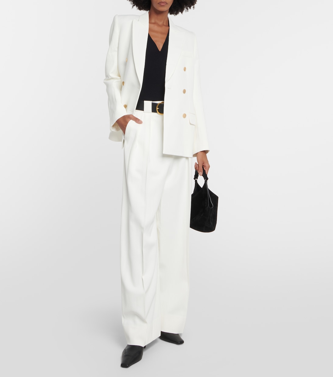 Pantalones anchos Rico de tiro alto | Khaite