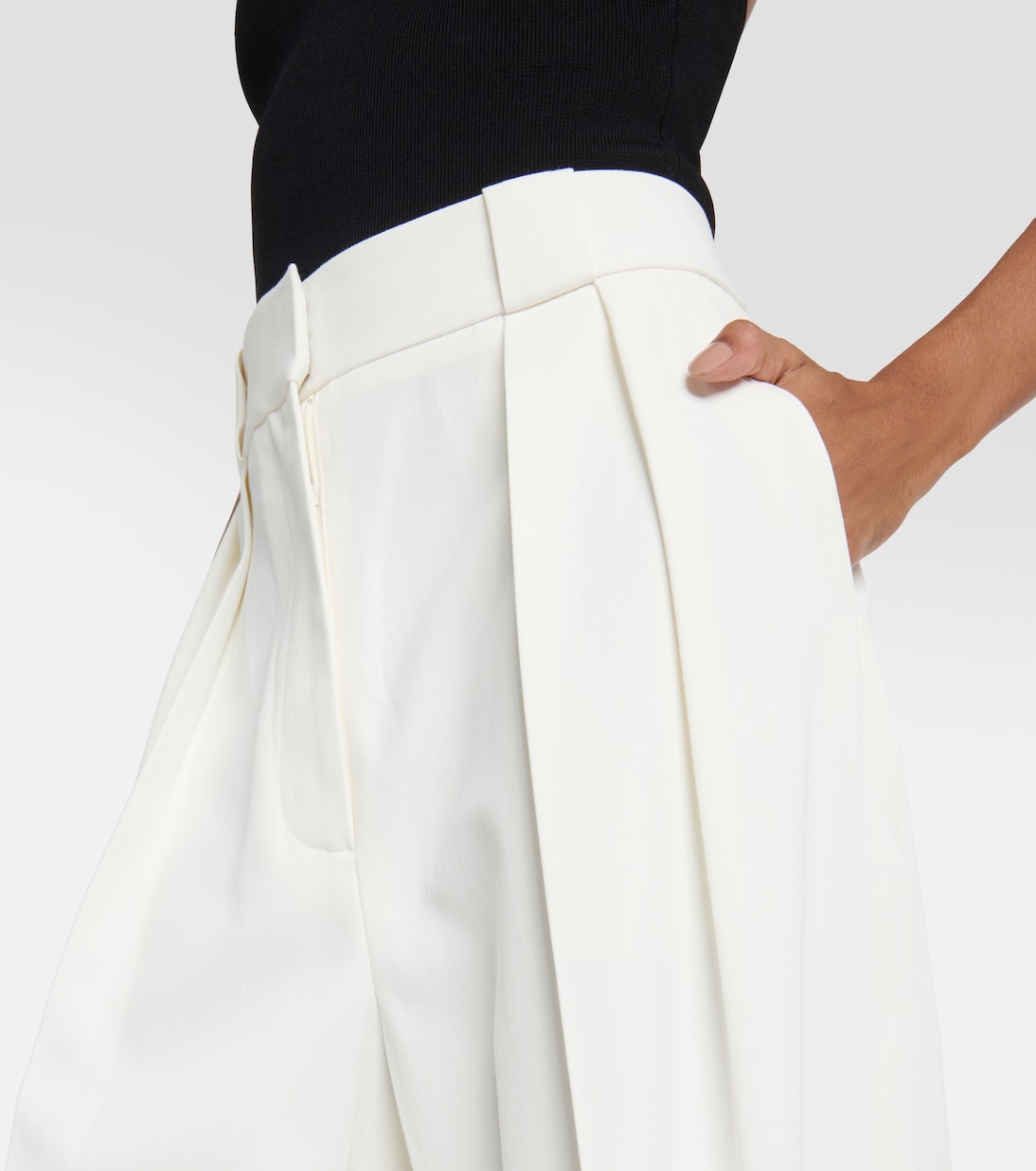 Pantalones anchos Rico de tiro alto | Khaite