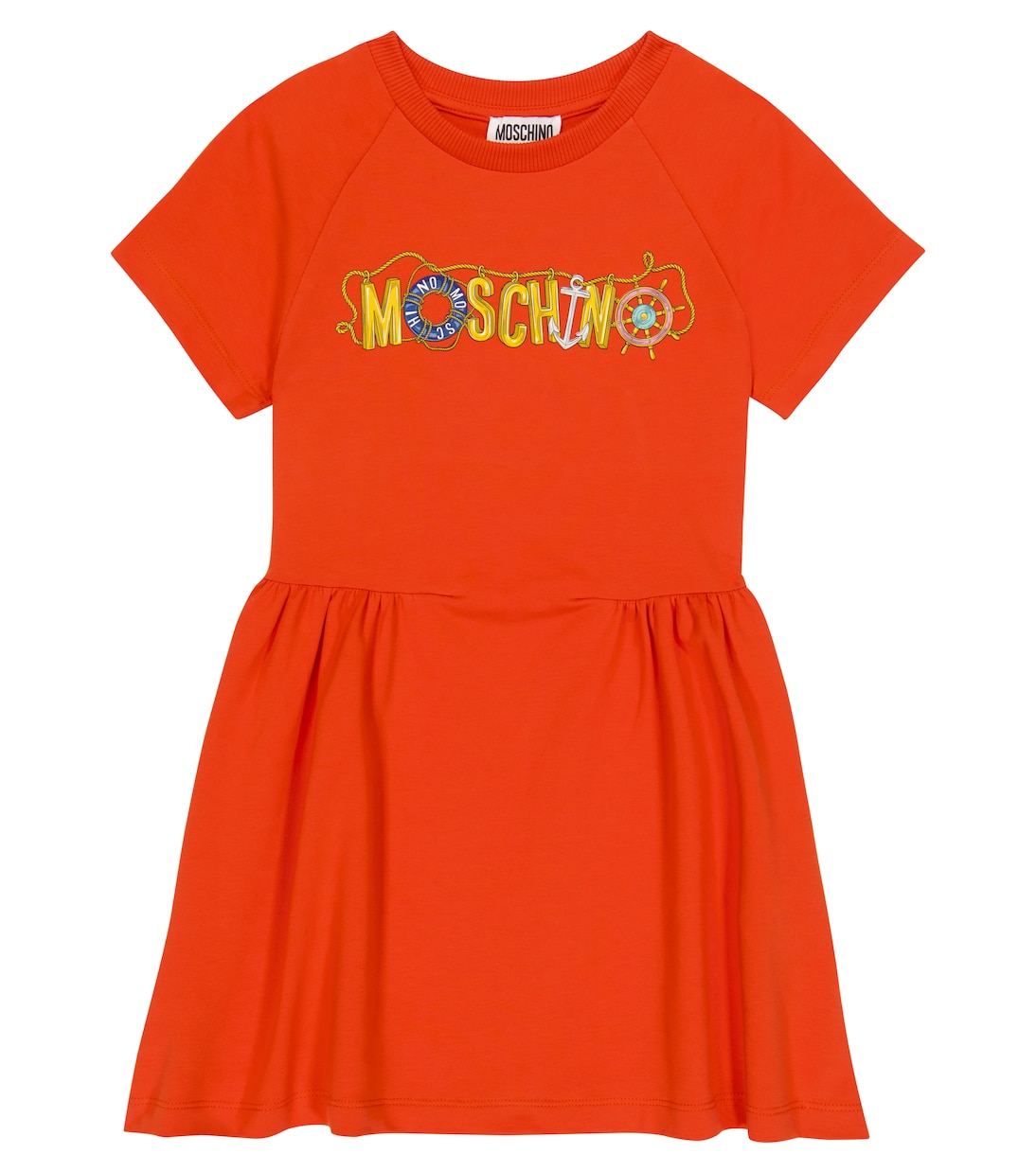Abito in cotone con stampa | Moschino Kids