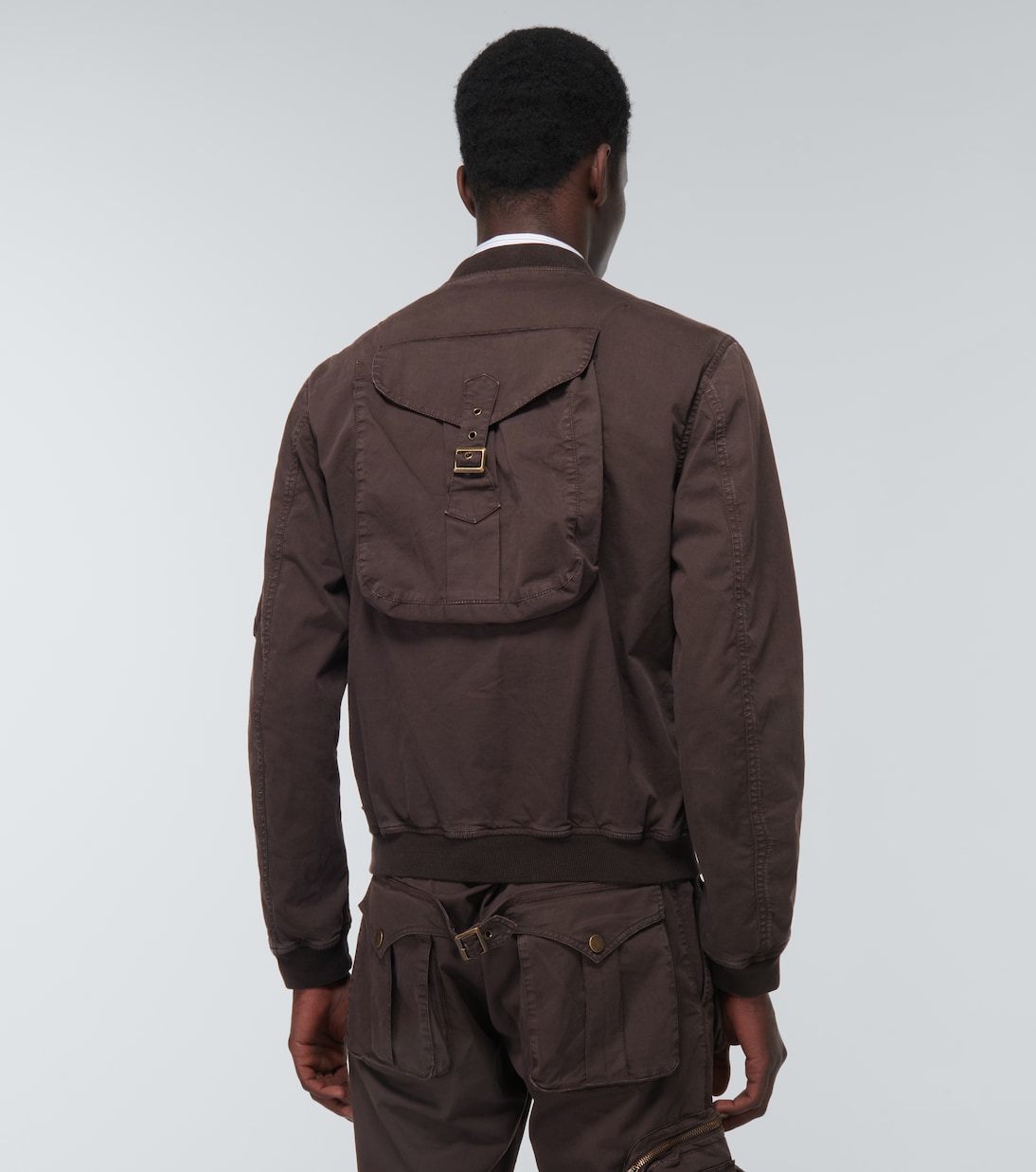 Cotton jacket in brown - Dolce Gabbana | Mytheresa