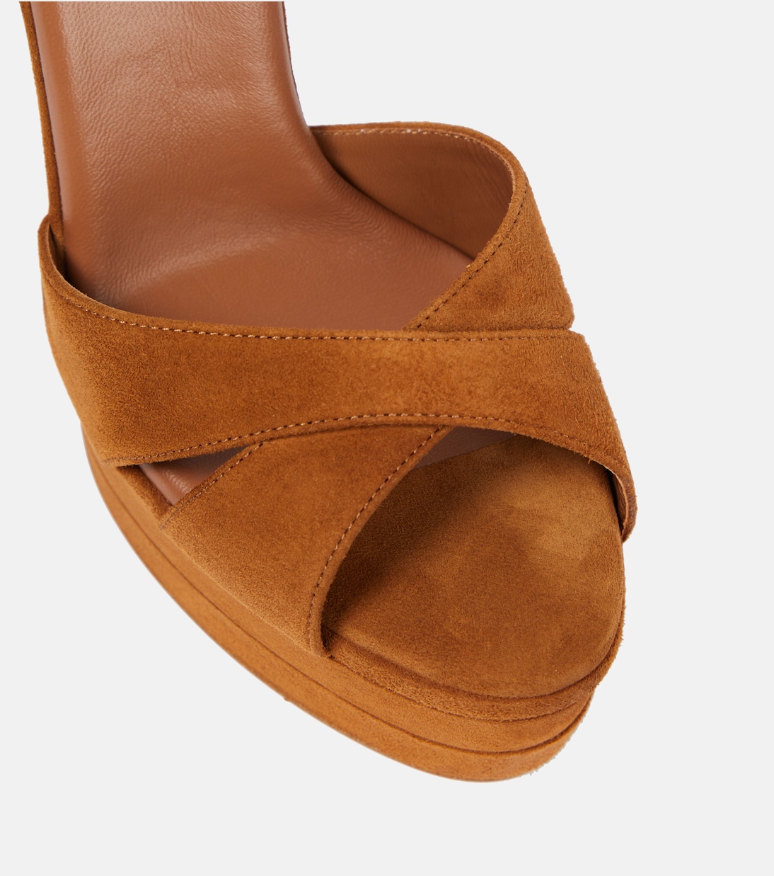 Plateausandalen aus Veloursleder | Aquazzura
