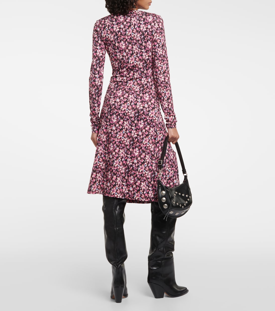 Abito midi Lania in jersey con stampa | Marant Etoile