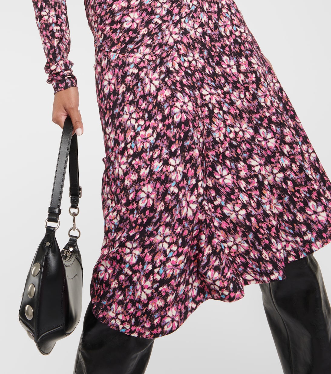 Abito midi Lania in jersey con stampa | Marant Etoile