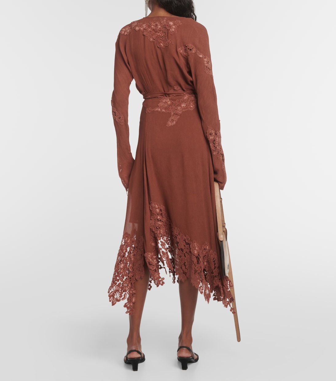 Gonna midi in crêpe e pizzo | Acne Studios