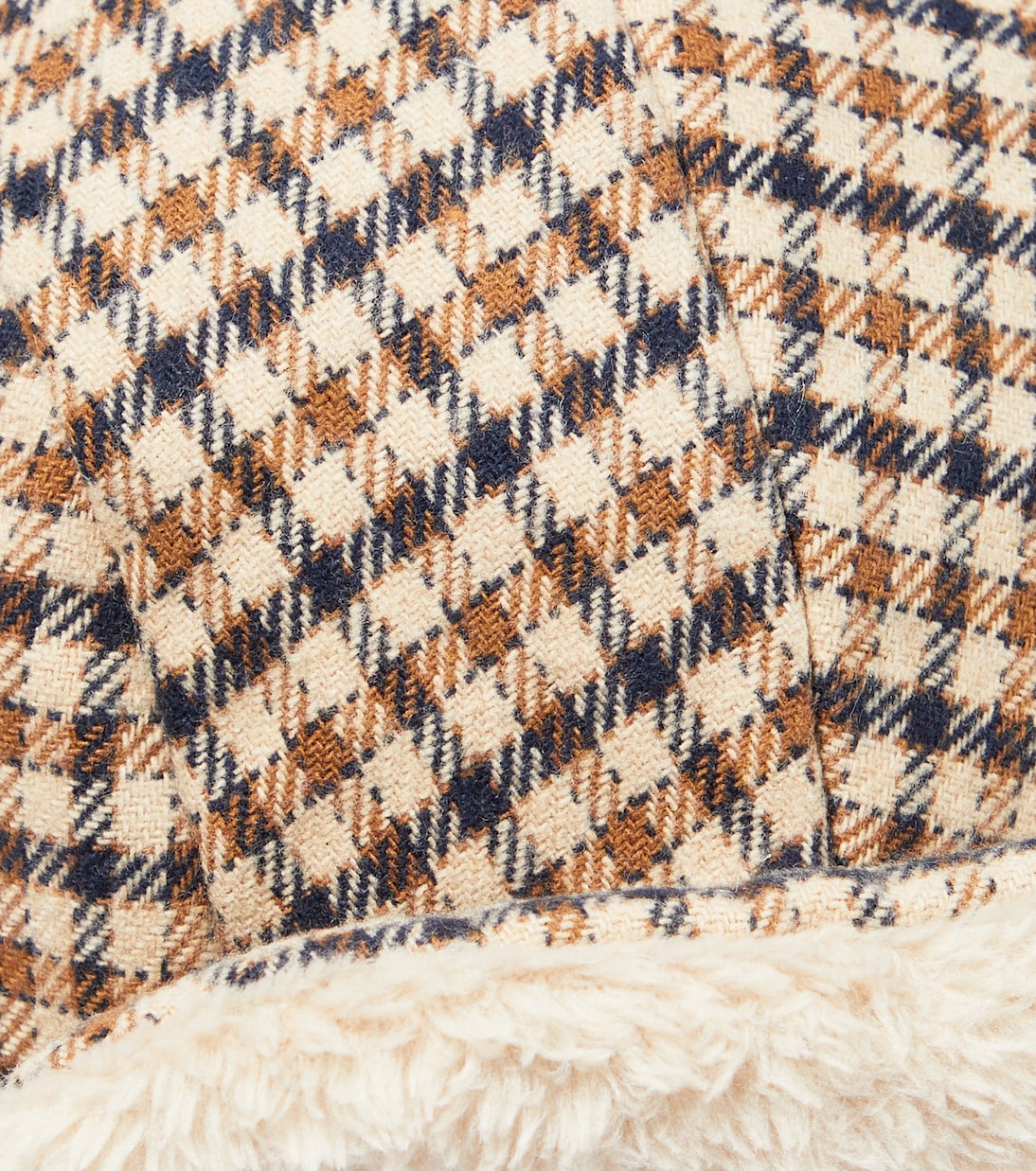 Checked cotton-blend hat | Il Gufo