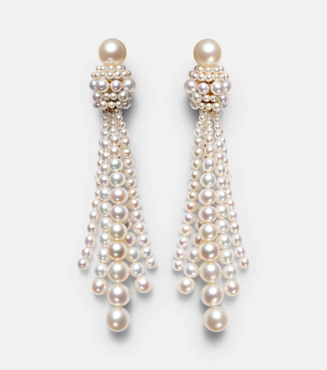 Boucles d'oreilles Colonna Grande en or 18 ct et perles d'eau douce | Sophie Bille Brahe