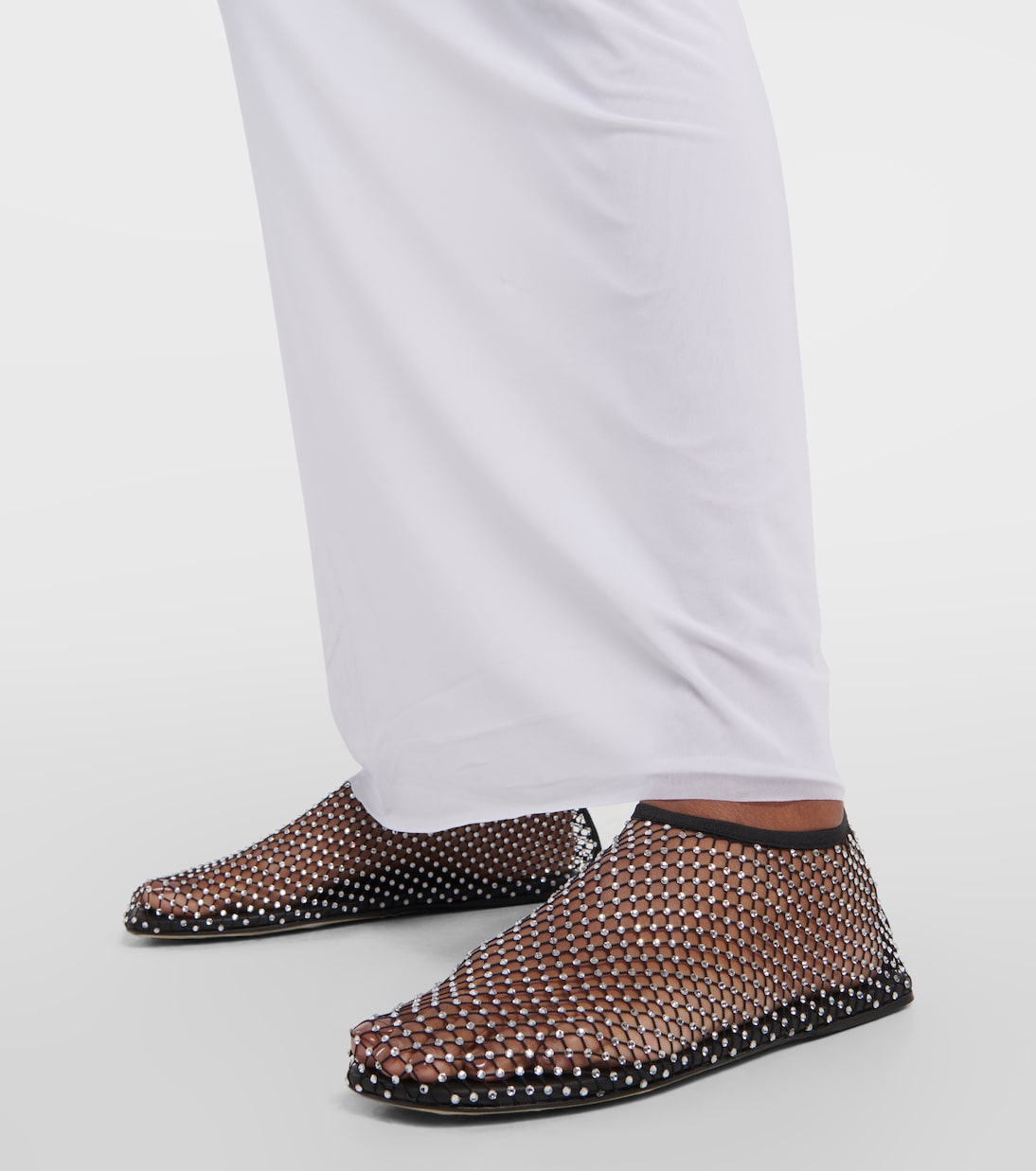 Minette embellished mesh ballet flats | Christopher Esber