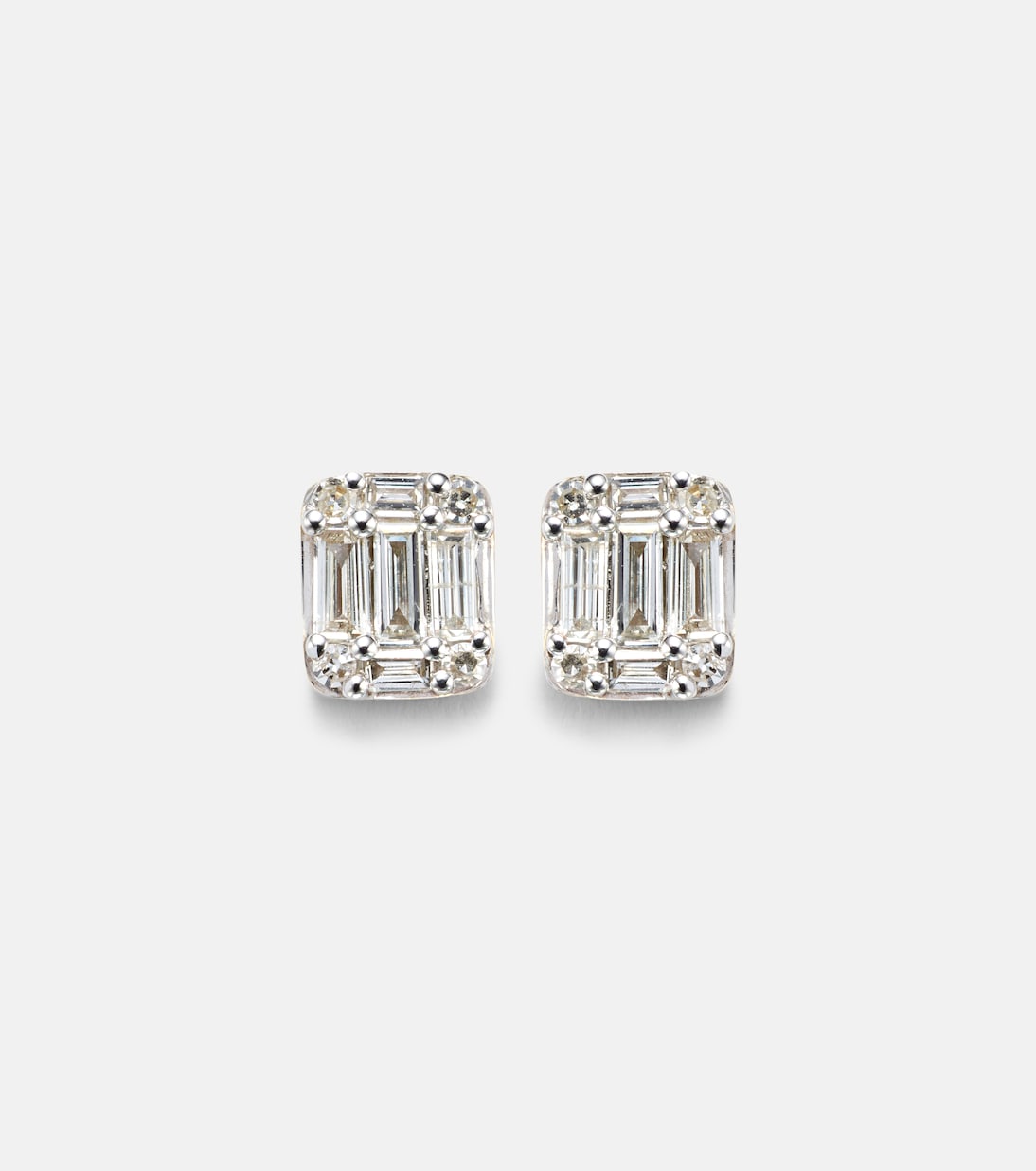 Boucles d'oreilles Shield of Strength en or 10 cte et diamants | Stone and Strand