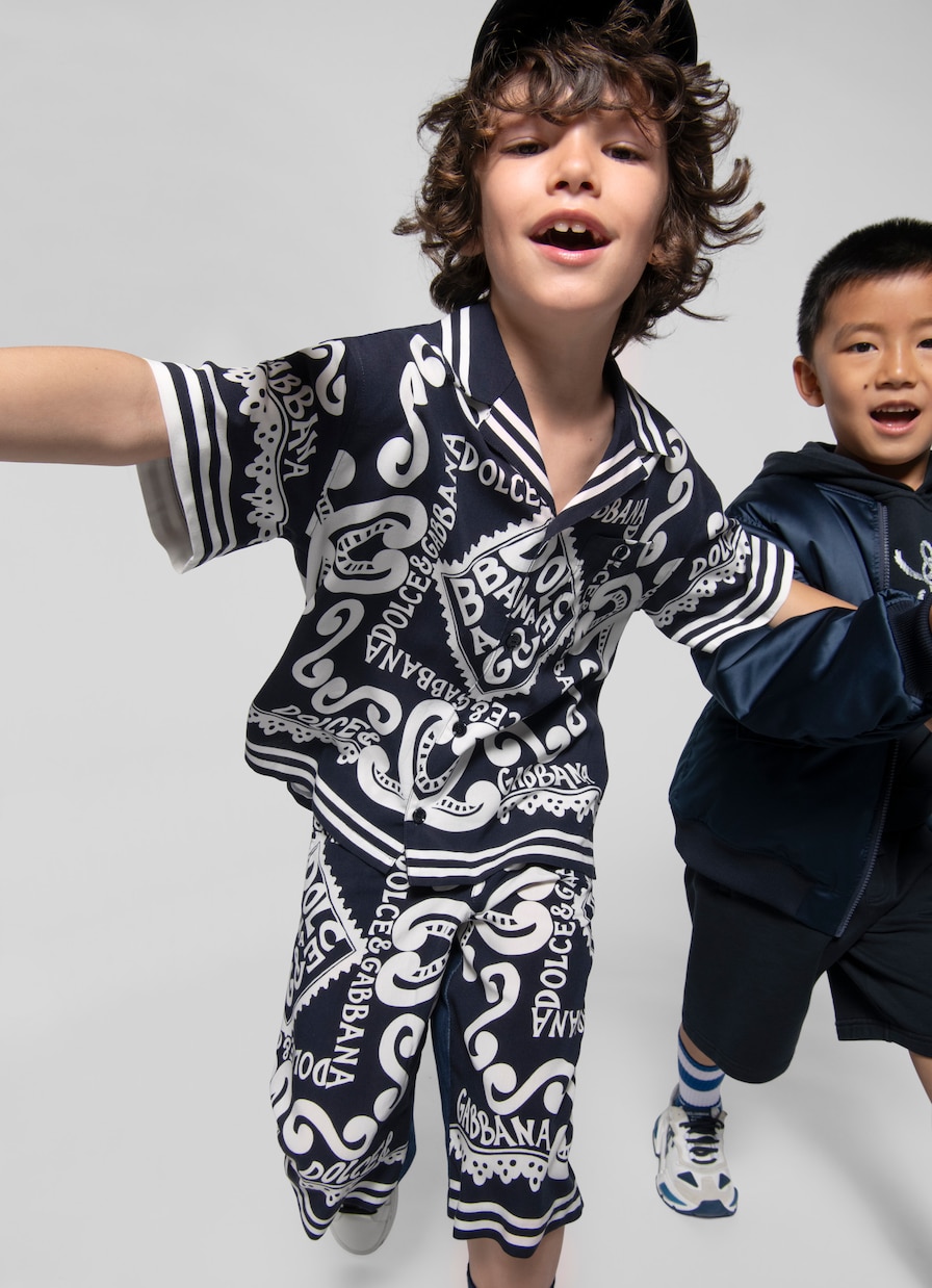 Chemise imprimée à logo | Dolce&Gabbana Kids