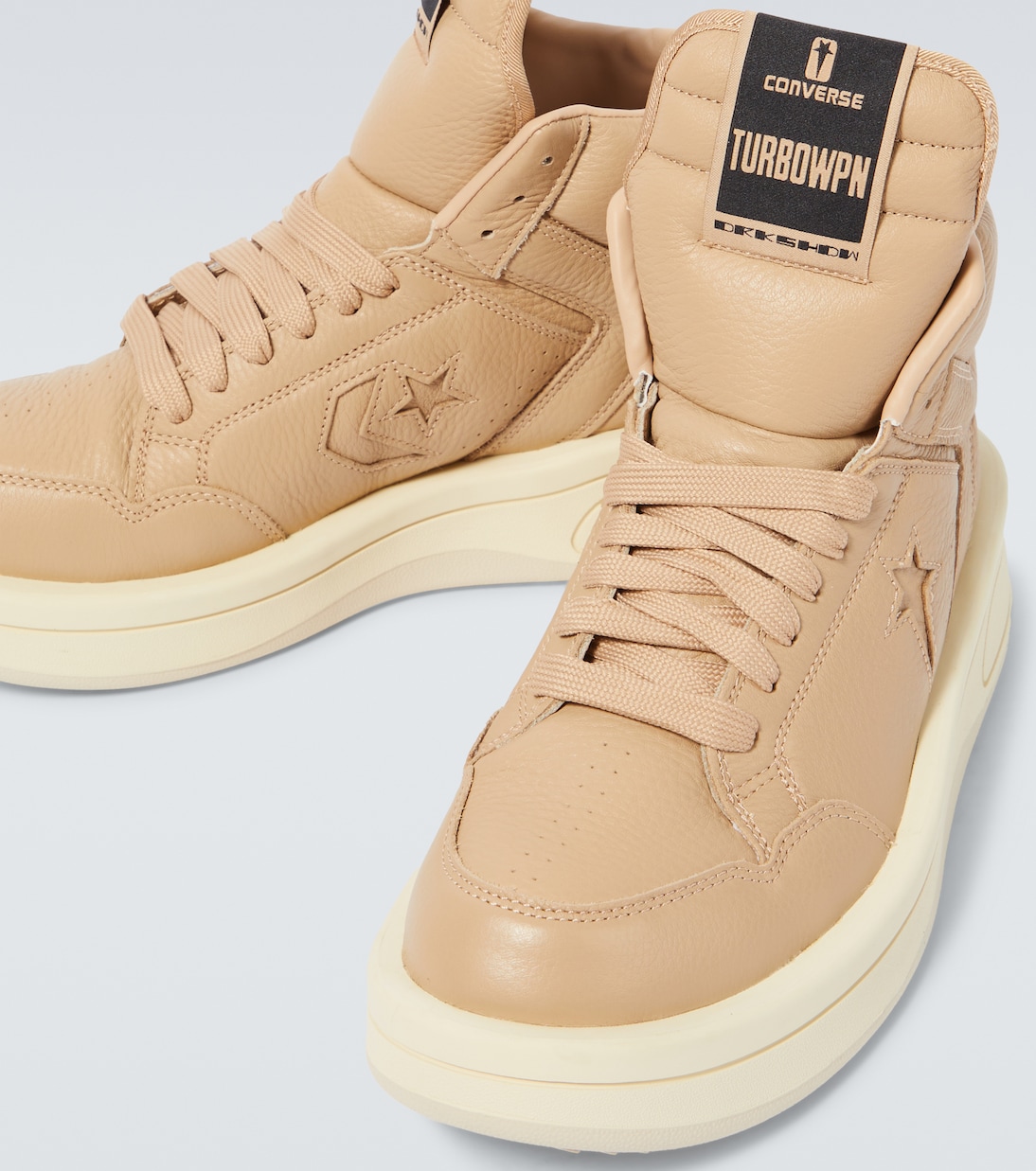 X Converse High-Top-Sneakers TURBOWPN aus Leder | Rick Owens