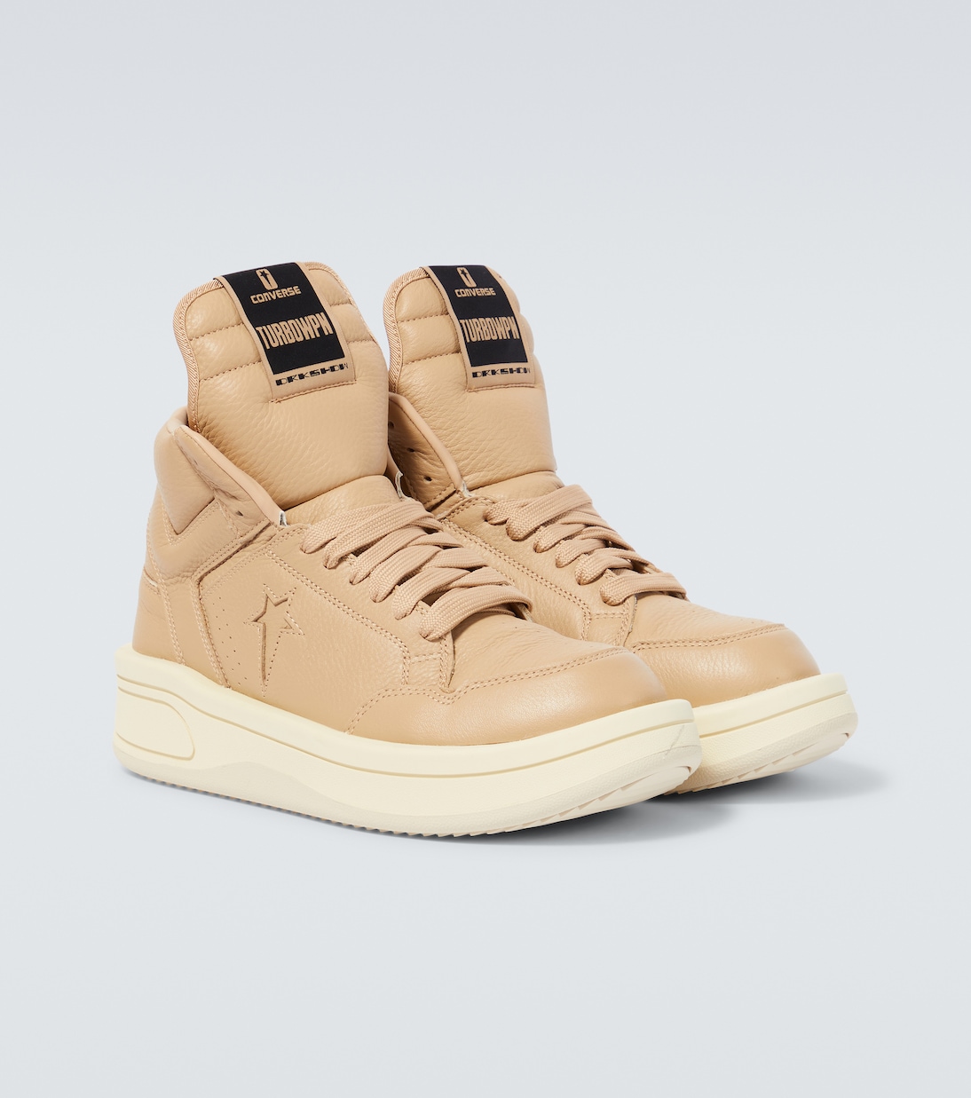 X Converse High-Top-Sneakers TURBOWPN aus Leder | Rick Owens
