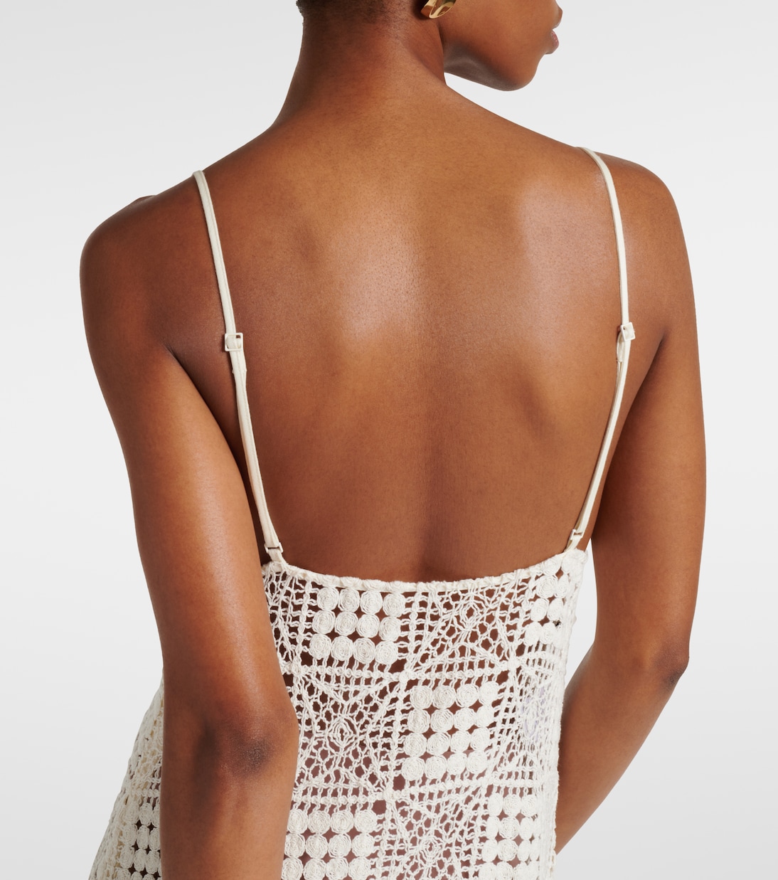 Abito midi in crochet di cotone | SIR
