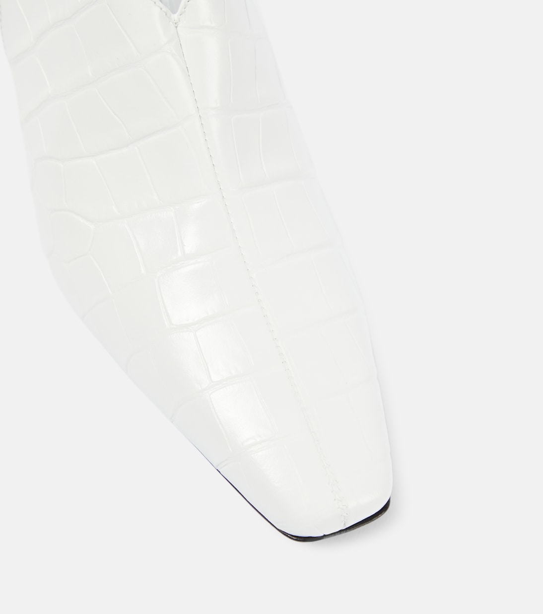 Slingback-Pumps The Croco Slim aus Leder | Toteme