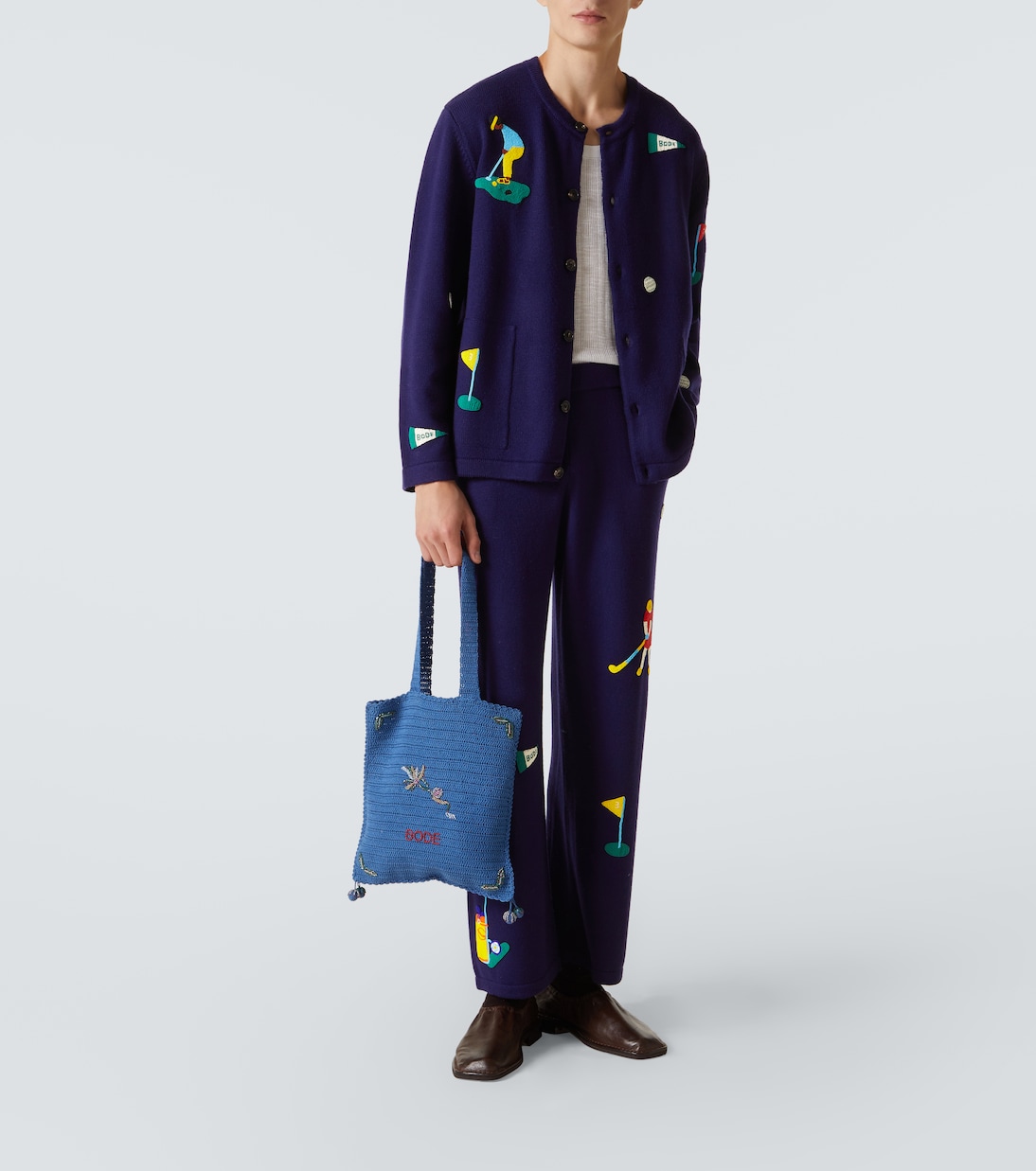 Golf wool cardigan | Bode