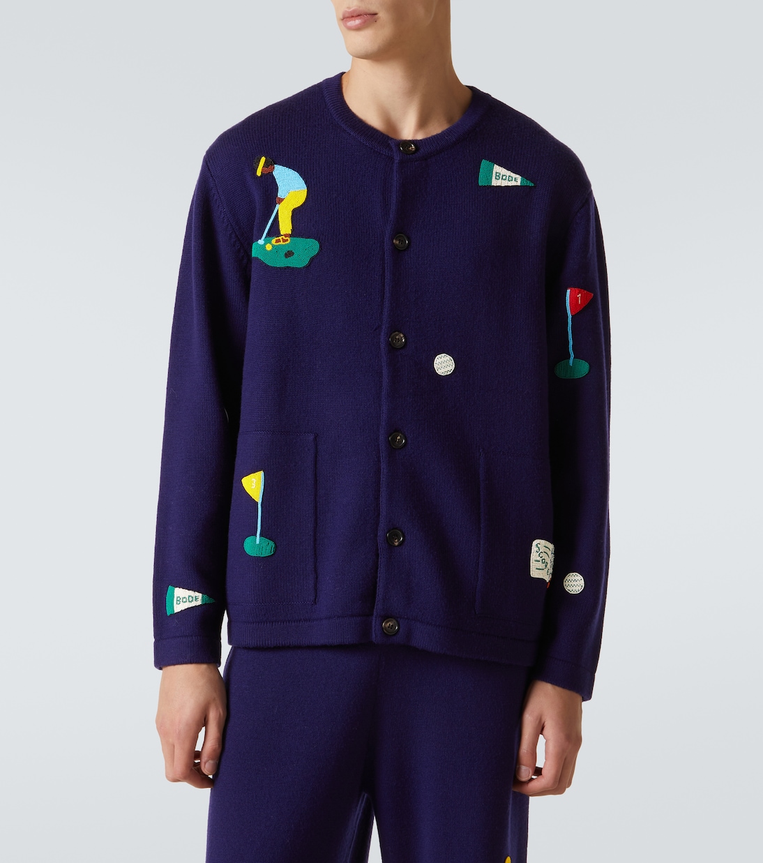 Golf wool cardigan | Bode