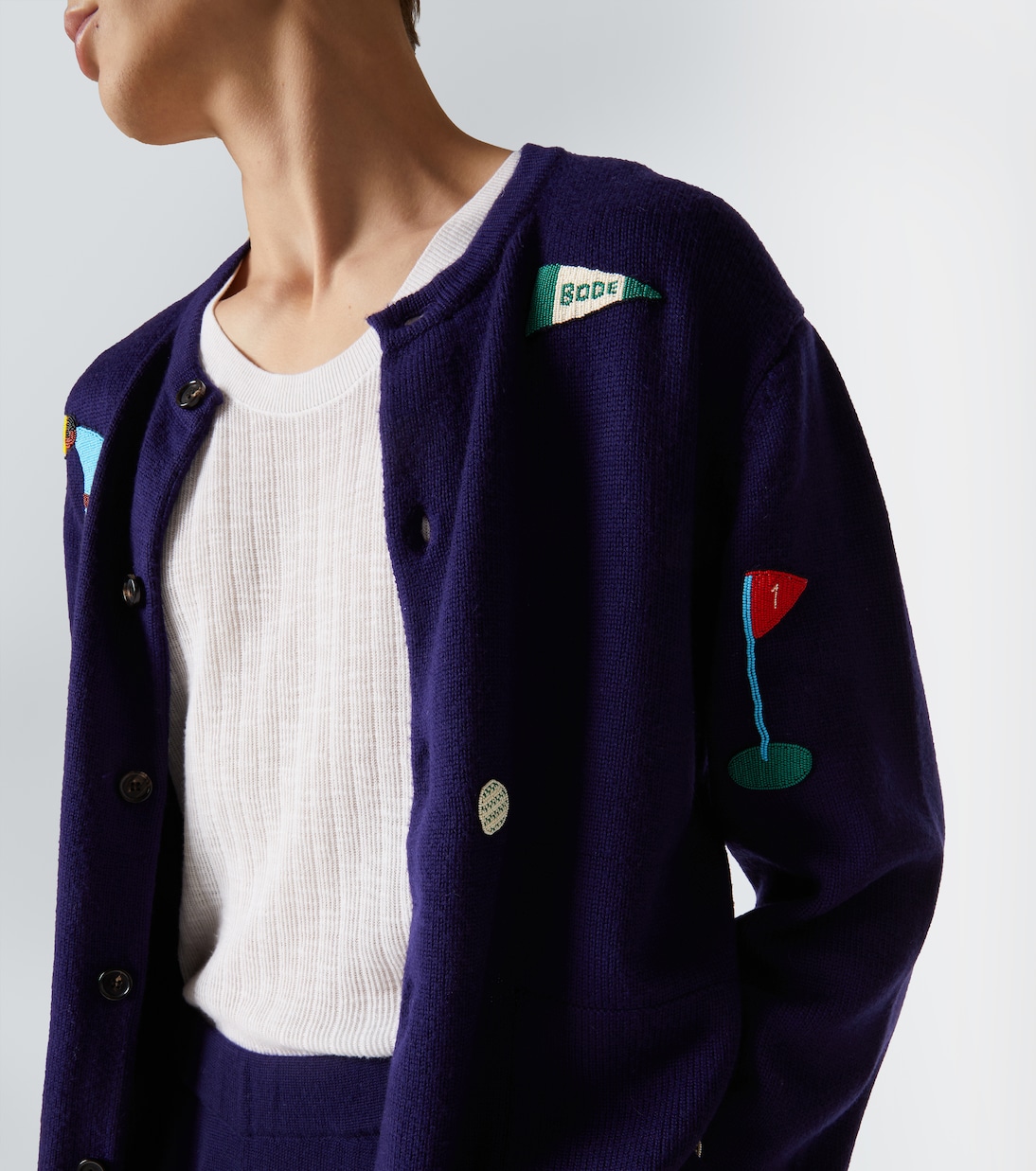 Golf wool cardigan | Bode