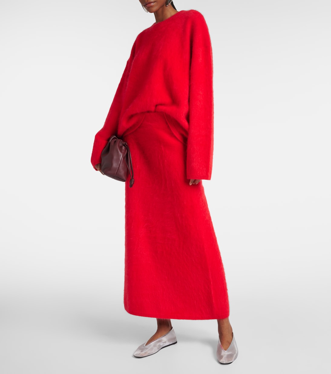 Gonna midi Asta in cashmere | Lisa Yang