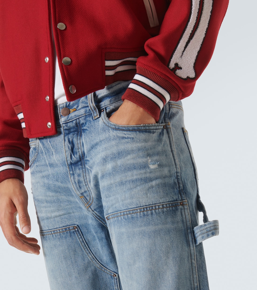 Jeans rectos de tiro medio | Amiri