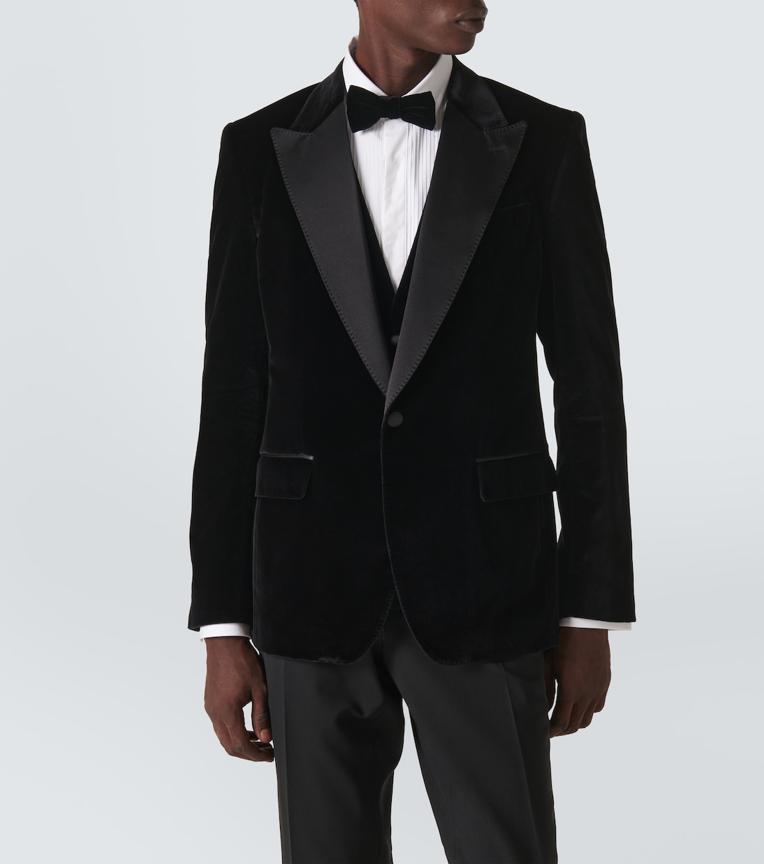 Smokingjacke aus Samt | Dolce&Gabbana