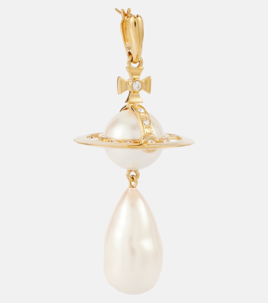 Orecchini con Perla Gigante di Vivienne Westwood: Stile Giovane e Audace