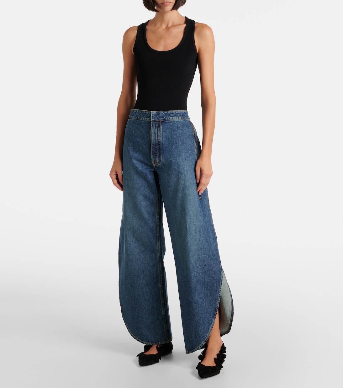 Ballerine Petal in suede | Alaïa
