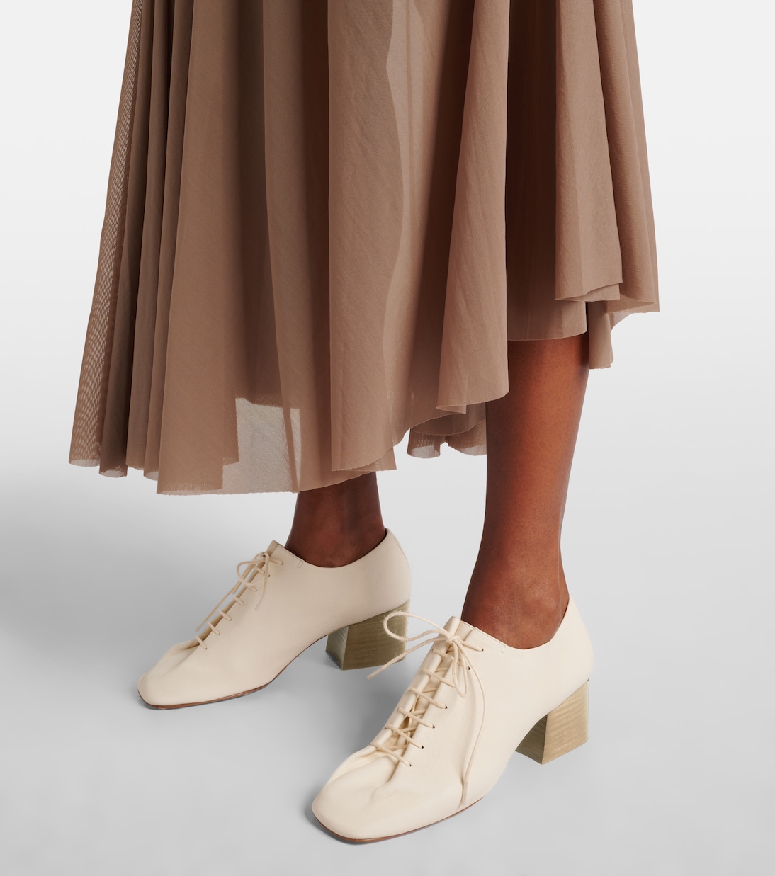 Stringate Souris 55 in pelle | Lemaire