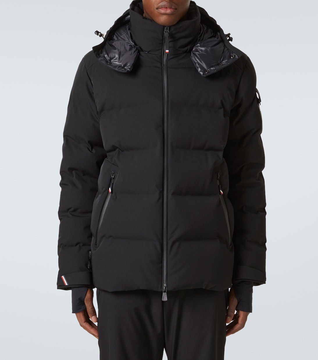 Montgetech down ski jacket in black Moncler Grenoble Mytheresa