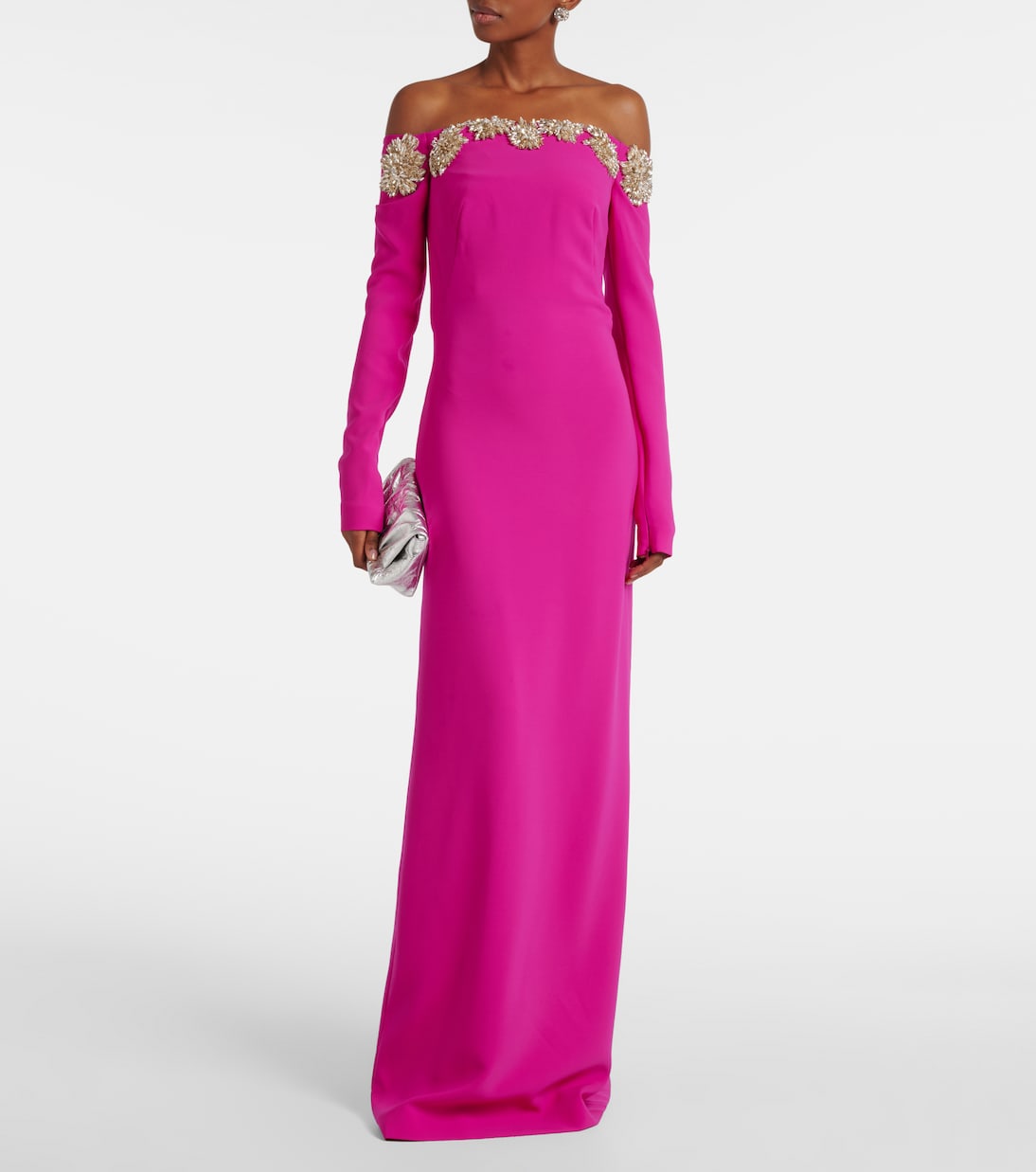 Meline embellished crêpe gown | Costarellos