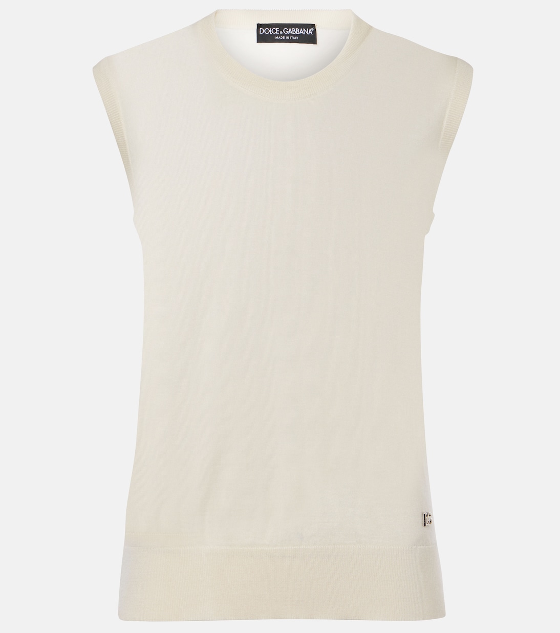 Top de cachemir y seda con DG  | Dolce&Gabbana