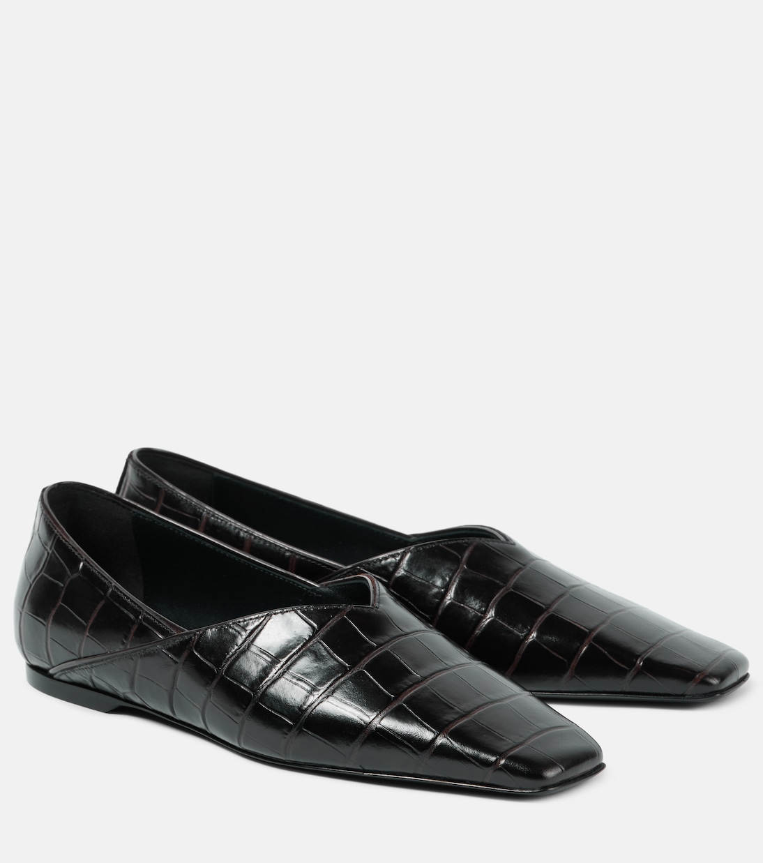 Ballerines en cuir embossé | Toteme