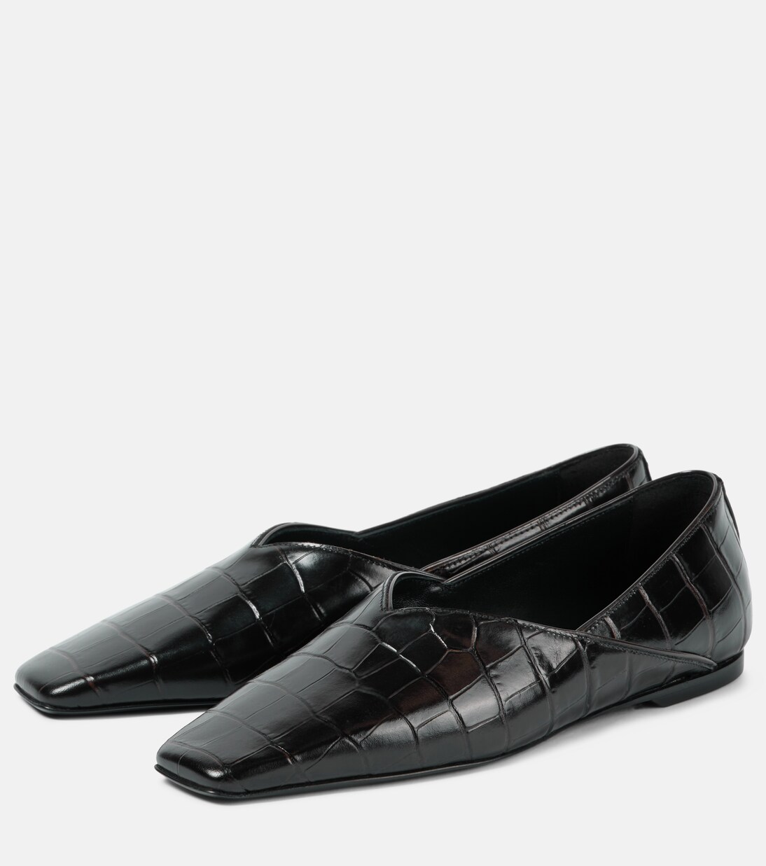 Ballerines en cuir embossé | Toteme