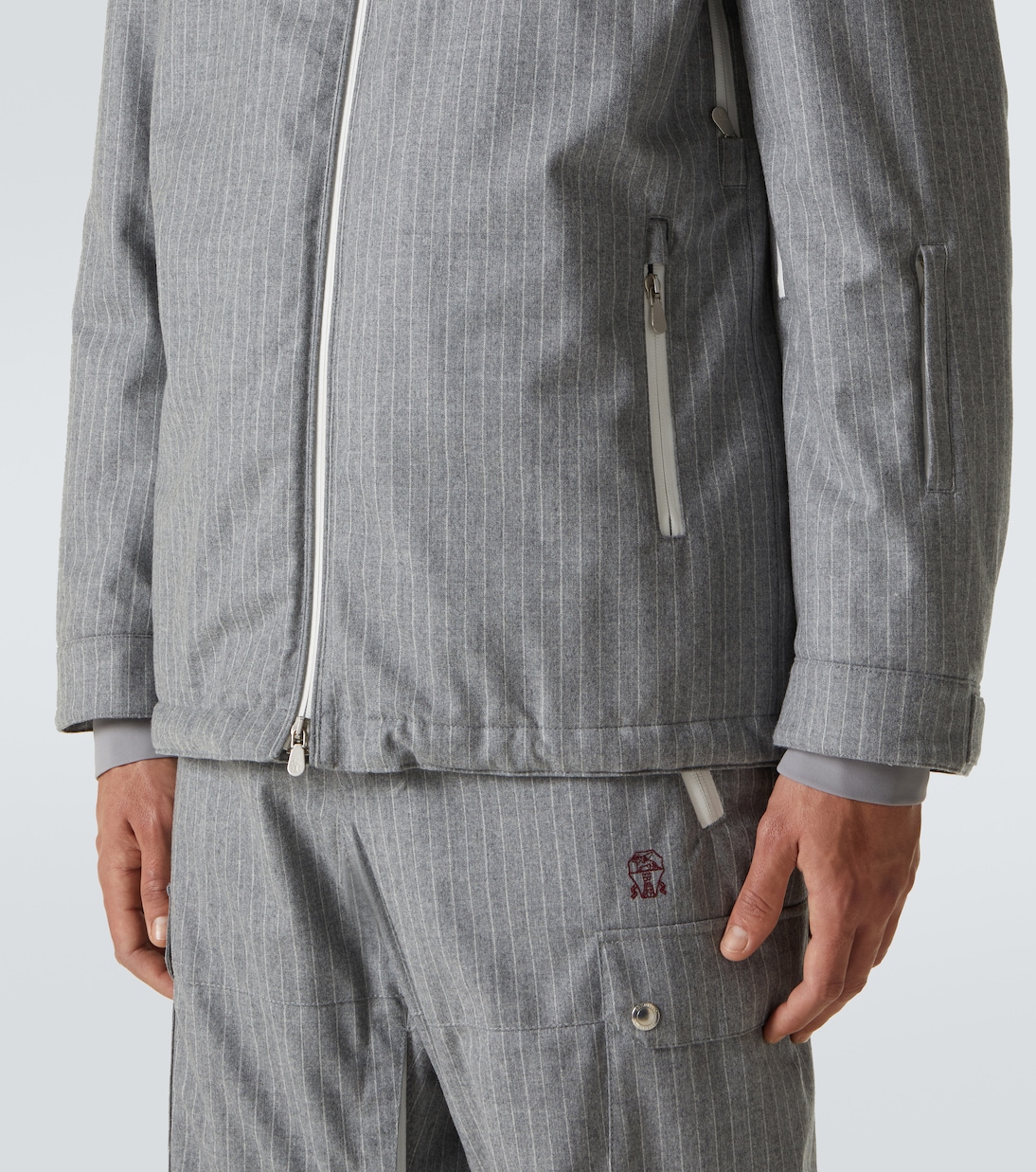 Skijacke aus Wollflanell | Brunello Cucinelli