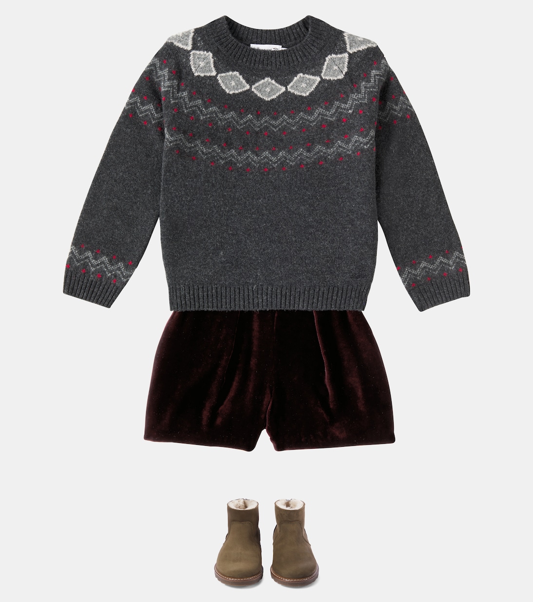 Pull Grimaldi en jacquard de laine | Bonpoint