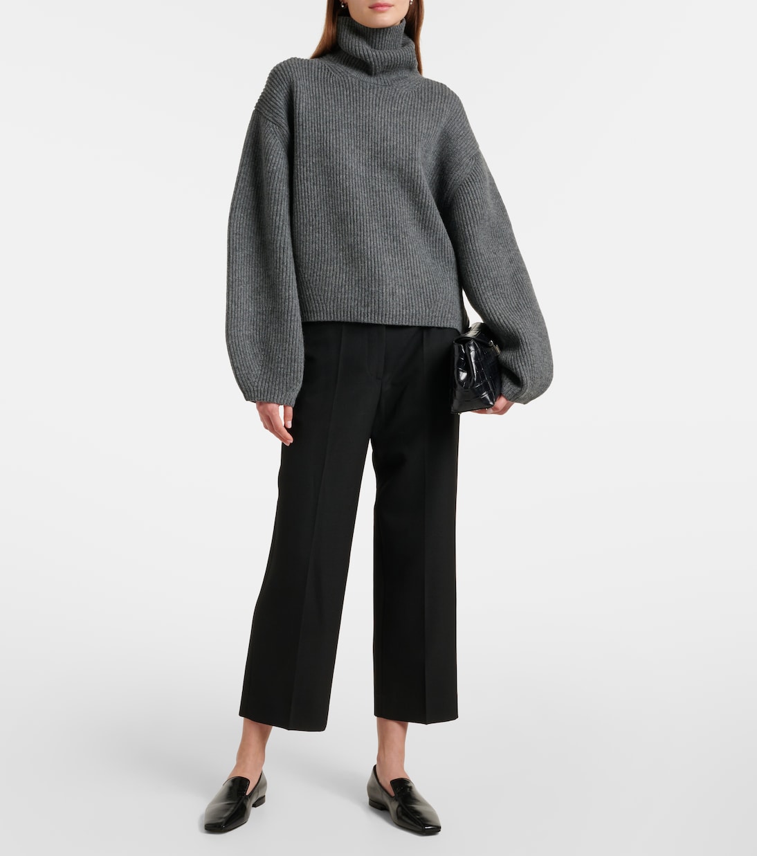 Ribbed-knit wool-blend turtleneck sweater | Toteme
