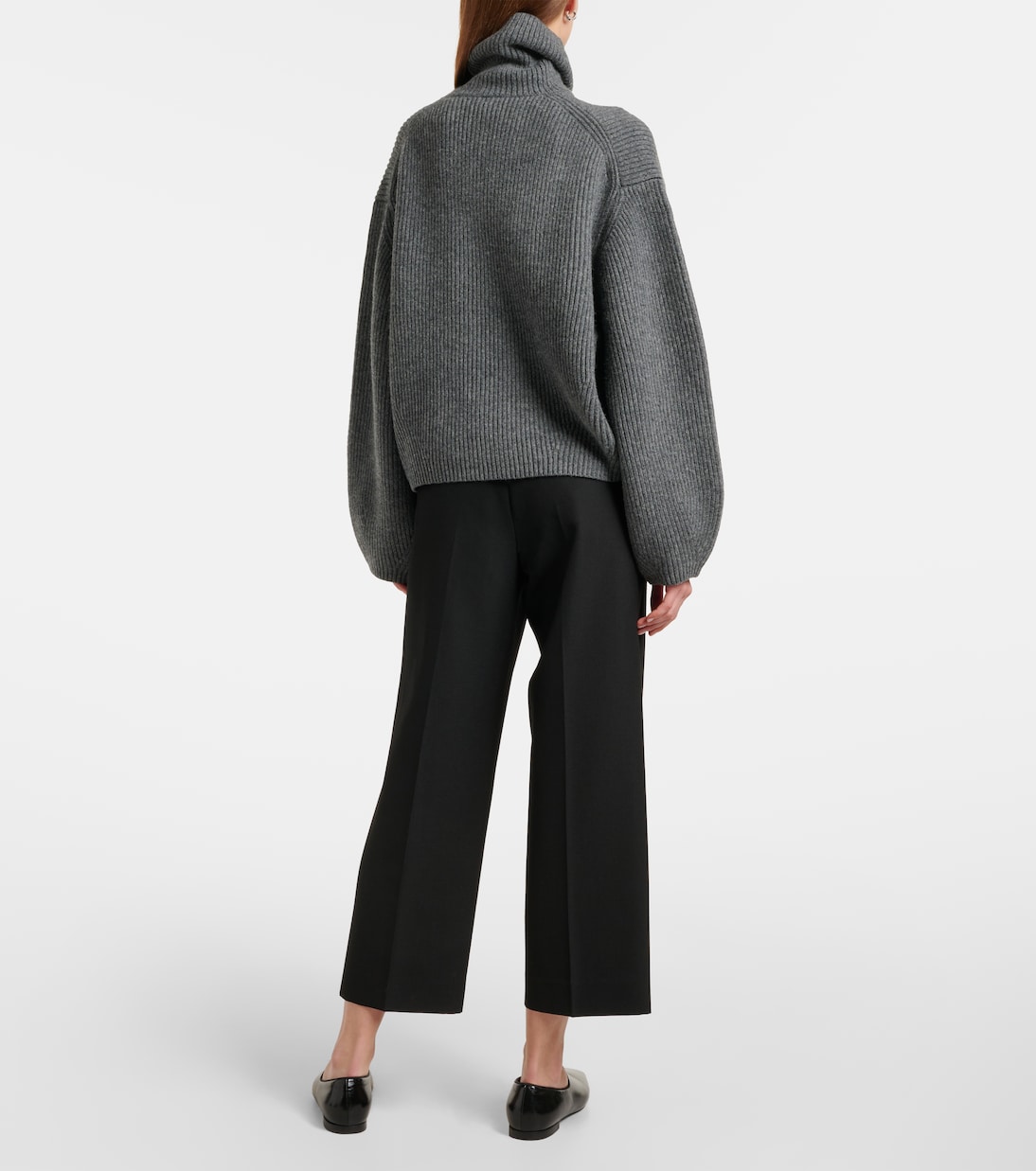Ribbed-knit wool-blend turtleneck sweater | Toteme