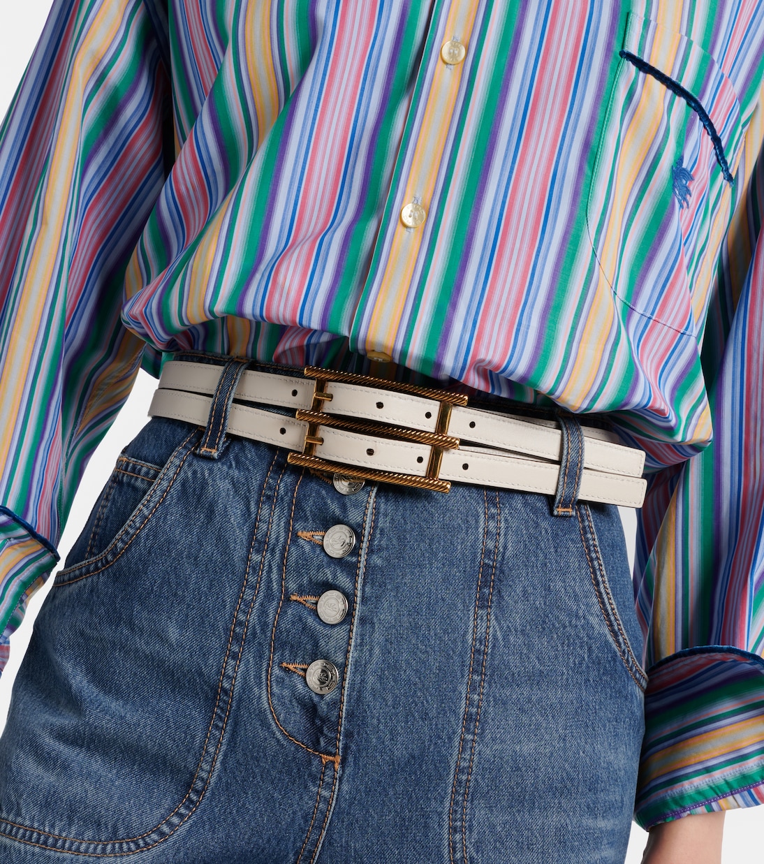 Cintura in pelle reversibile ETRO per stile giovane e dinamico