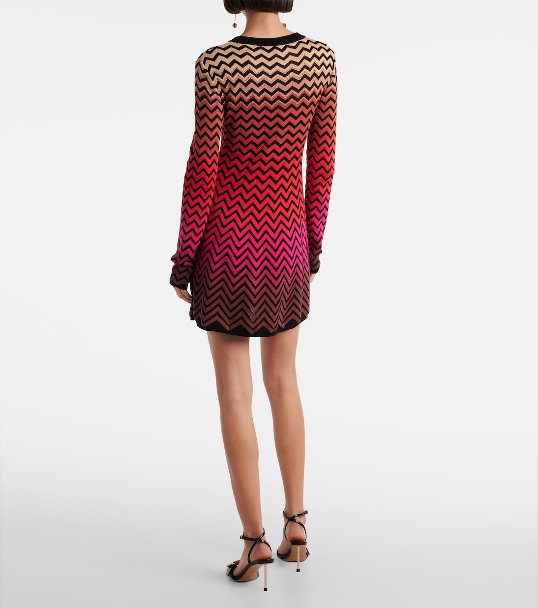 Zig Zag ombré cotton-blend minidress | Missoni